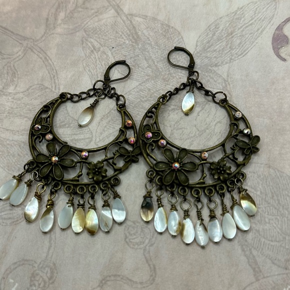 NEW - Handmade - Oversized Hoop Earrings - Picture 6 of 10